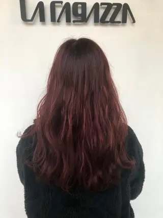 セミロング カラー 東條 克義のヘアスタイル
