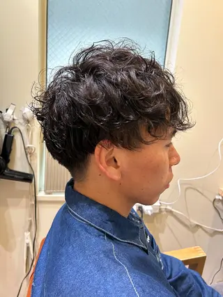 ショート パーマ メンズ 久木原 ゆりのヘアスタイル