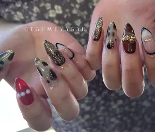 ネイル わたなべ ちかのネイルデザイン