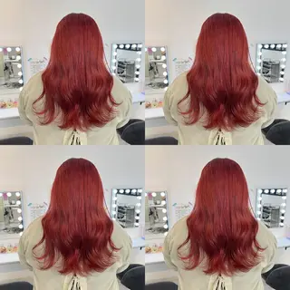 セミロング カラー ✨縮毛矯正✖︎顔周り レイヤー✨ナカムラのヘアスタイル