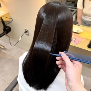 セミロング 松葉 柚月のヘアスタイル