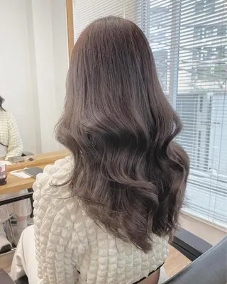 ロング カラー 韓国風×透明感カラー 髪質改善オタベシンヤのヘアスタイル