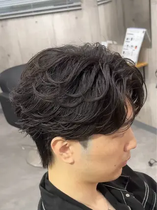 ショート パーマ メンズ 【メンズ特化美容師】 大河内 名駅のヘアスタイル