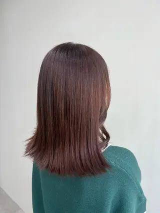ミディアム カラー haruhi/艶髪 ☀️透明感カラーのヘアスタイル