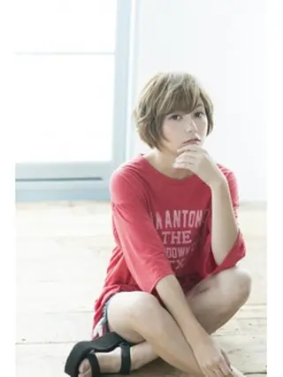 ショート カラー パーマ ✨Alushe 心斎橋店✨のヘアスタイル