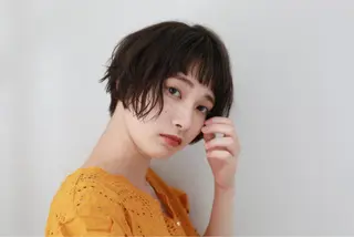 ショート カラー パーマ ヘアアレンジ 可愛いを作る神 ナオヒロのヘアスタイル