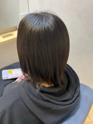 ショート newi大分/ 磯部栞里／艶感カラーのヘアスタイル