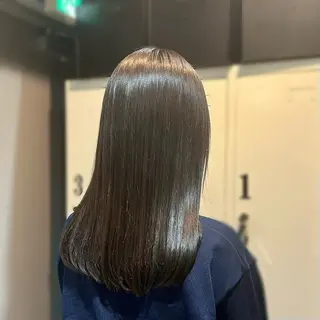ミディアム 縮毛矯正+モテカラー 🎀✨MIHOのヘアスタイル