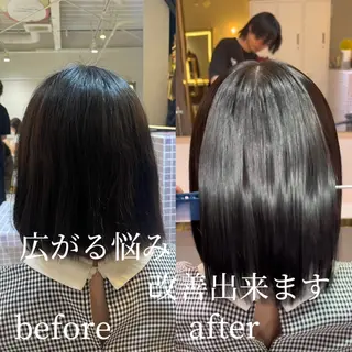 ミディアム 髪質改善･縮毛矯正 特化･ユウシンのヘアスタイル