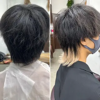 メンズ ダブルスキルエクステ /羽エクステ白石宇由のヘアスタイル