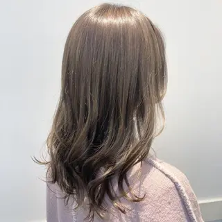 ミディアム 透明感カラー 板橋　島村美咲のヘアスタイル