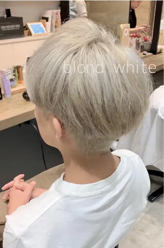 ショート カラー ヘアアレンジ メンズ 似合わせレイヤー/ 美髪縮毛矯正/ミナエのヘアスタイル