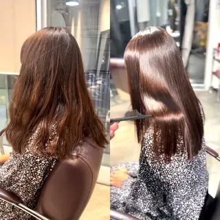 セミロング パーマ ヘアアレンジ 🌈インナーカラー ‘ショウマ’🌈のヘアスタイル