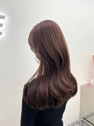 セミロング 🤍🥀韓流暖色レイ ヤー🥀🤍あやねのヘアスタイル