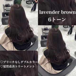 カラー 🤍ブリーチなし ブラウンhimi🤍のヘアスタイル