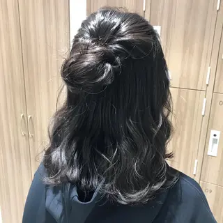 ミディアム ヘアアレンジ ヘアセット/メンズ パーマChihoのヘアスタイル