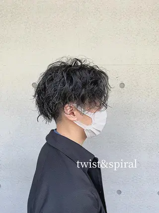 ショート パーマ メンズ ViaLa Hair 🌈すずきたくむ✂︎のヘアスタイル