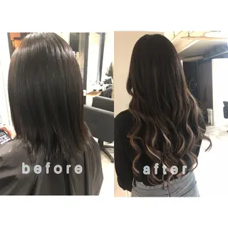 ロング カラー ヘアアレンジ レイヤー/エクステ alpha下妻のヘアスタイル