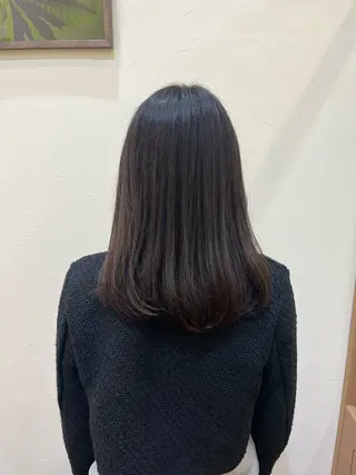 セミロング トヨダ🤍 パーマのヘアスタイル