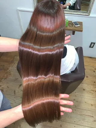 ロング 髪質改善エイジングケ ア専門美容室チアフルのヘアスタイル