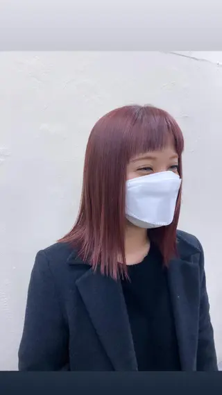 カラー レディースパーマ モデル募集RIKOのヘアスタイル