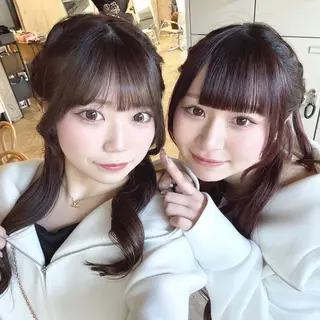 ロング ヘアアレンジ 透明感カラー/赤み消 しカラー/もものヘアスタイル