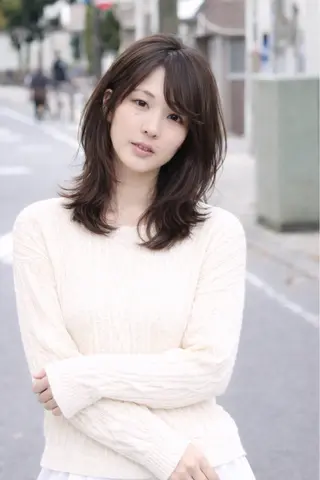 セミロング カラー 野呂 隼人のヘアスタイル