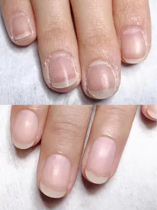 ショート めぐみのネイルサロン スタッフ練習のネイルデザイン