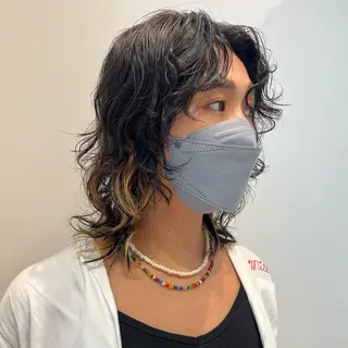 ミディアム カラー パーマ 🦭era shiori🦭のヘアスタイル