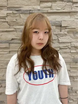 セミロング カラー Seeknext // Rukaのヘアスタイル