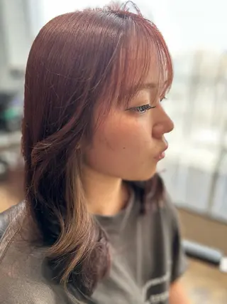 カラー  ︎︎ 🍒アイハラサナ🍒のヘアスタイル