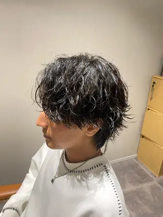ミディアム パーマ BOSHU HAIR所属・【メンズ特化】 茅野　洋介のヘアスタイル
