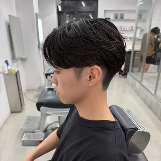 ショート パーマ メンズ 亀井隆汰/メンズ専門 パーマ特化美容師のヘアスタイル