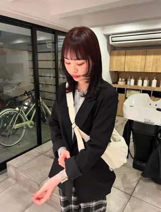 ミディアム e.n.u.河原町所属・rinka / enu河原町のヘアスタイル