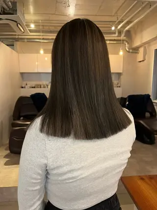 ミディアム 横浜美容室LINE /古賀紅音のヘアスタイル