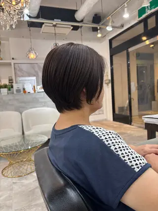 ショート カラー ショート/ボブ /髪質改善縮毛矯正のヘアスタイル