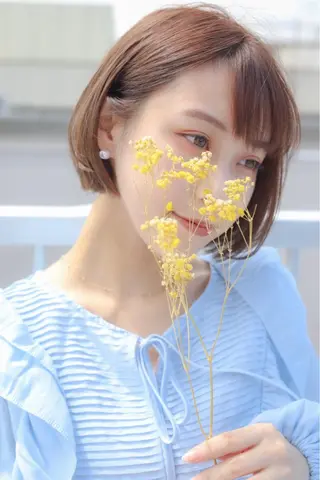 ミディアム まう/丸みショート ・ボブ特化／高円寺のヘアスタイル