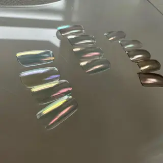 ショート カラー ネイル マツエク・マツパ アイブロウ ar. harajukuのネイルデザイン