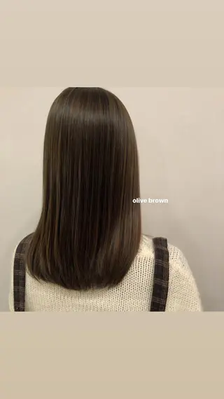 セミロング カラー 暖色カラー/レイヤー 🌙 オノユリカのヘアスタイル