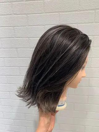 ミディアム カラー ヘアアレンジ EARTH 浦添店のヘアスタイル