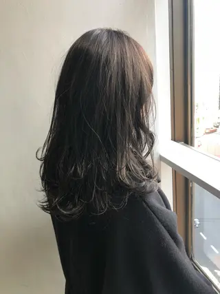 セミロング カラー 怪我のため6月末 復帰予定田中瑞希🍃のヘアスタイル