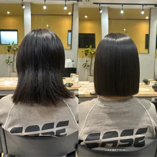 ショート パーマ hub hair レイヤー/透明感のヘアスタイル