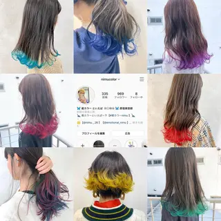 ミディアム カラー ヘアアレンジ 【池袋/スパイキー ショート】ⓝⓘⓜⓤのヘアスタイル