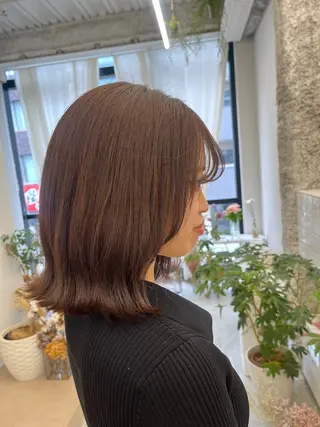 ミディアム 🌼花屋併設🌼 木下奈々望のヘアスタイル