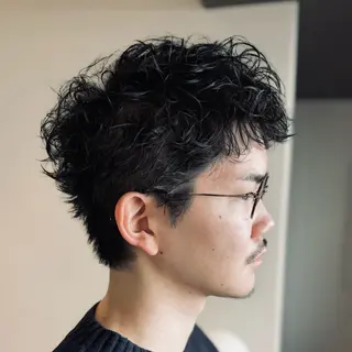 パーマ メンズ メンズショート 丸山 航輝のヘアスタイル