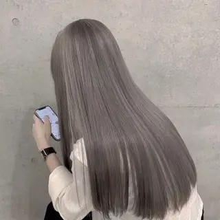 ロング カラー YUIKA☆髪質改善 小顔カット艶カラーのヘアスタイル