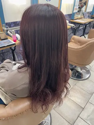 ロング カラー 🍒透明感カラー/ 艶カラー/さくら🍒のヘアスタイル