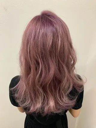 セミロング 🫧透明感カラー🫧 美髪矯正🫧チサトのヘアスタイル