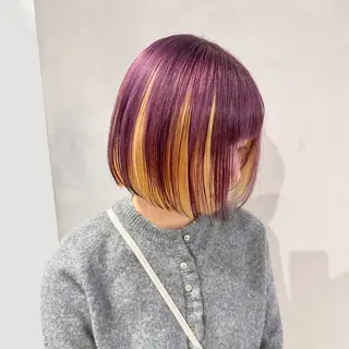 カラー デザインカラー/パー マ🦖外岡咲希🦖のヘアスタイル