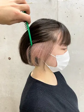 ショート カラー 【毎朝セット3分】 メンズパーマ　真人のヘアスタイル